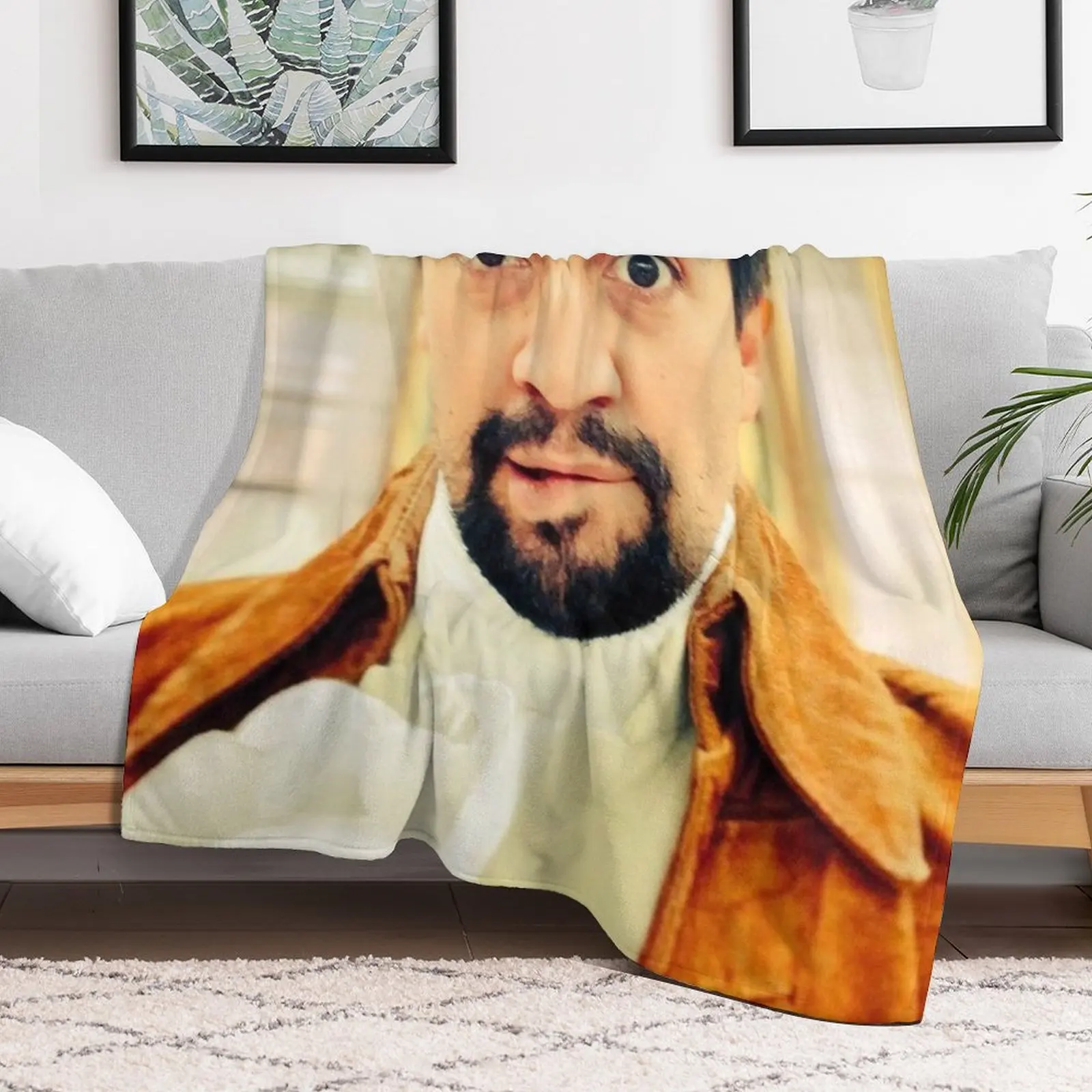 Lin Manuel Miranda Biting His Lip Throw Blanket Tourist Soft Blankets