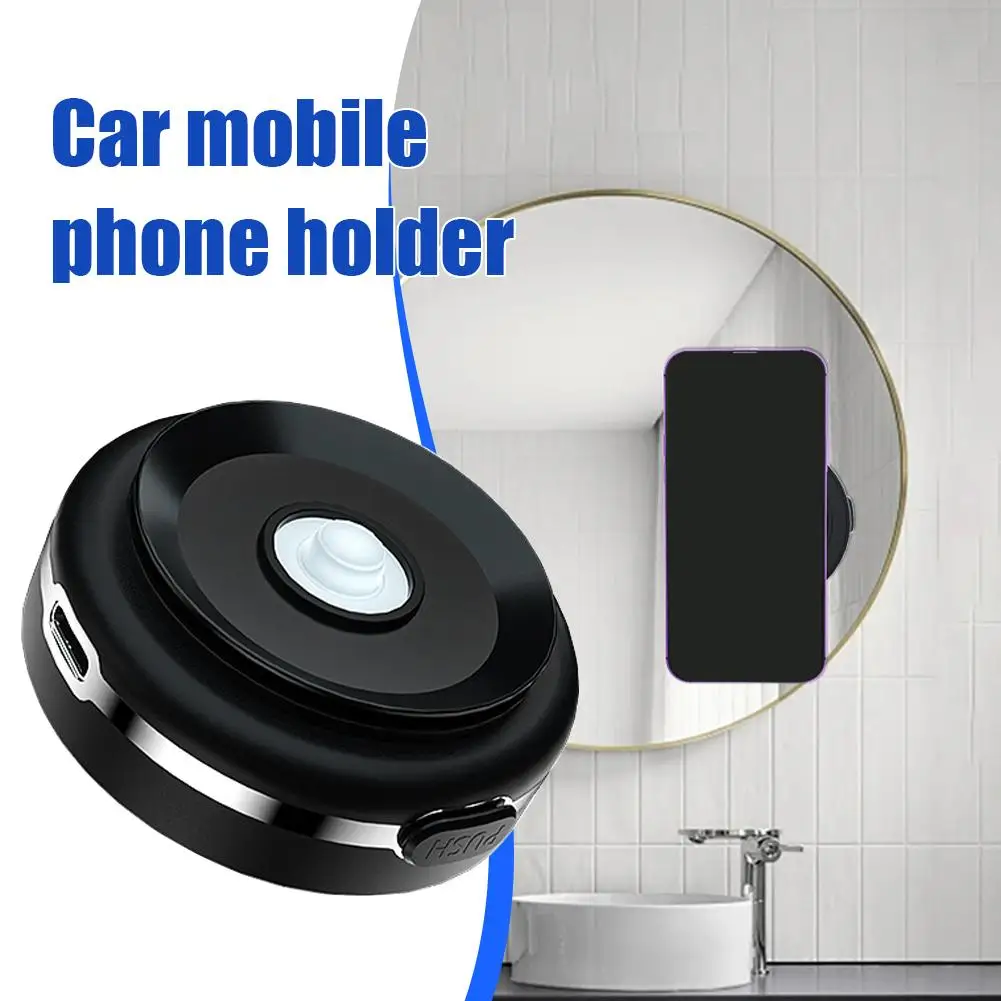 Universal Magnetic Car Mount Holder With Black Technology - Intelligent Adsorption Bracket For Stable Vacuum Adsorption Y8V8