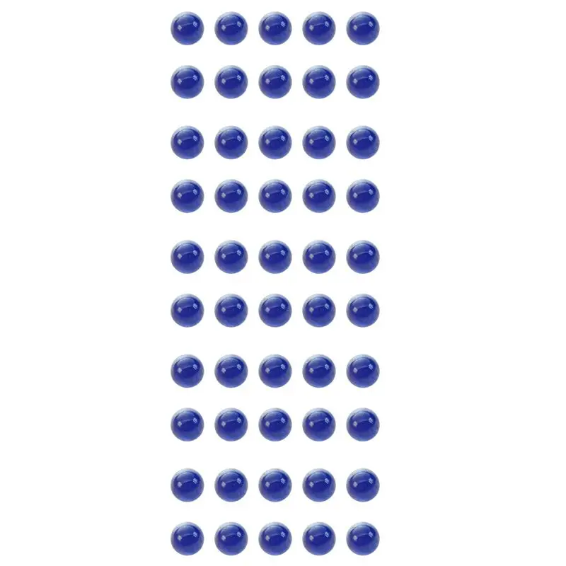 ABKS-50 Pcs Marbles 16Mm Glass Marbles Knicker Glass Balls Decoration Dark Blue