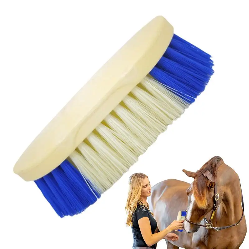 

Horse Brush Horse Scrubber Shedding Brush Ergonomic Pet Cleaning Tool With Hard Bristles For Bovine Livestock