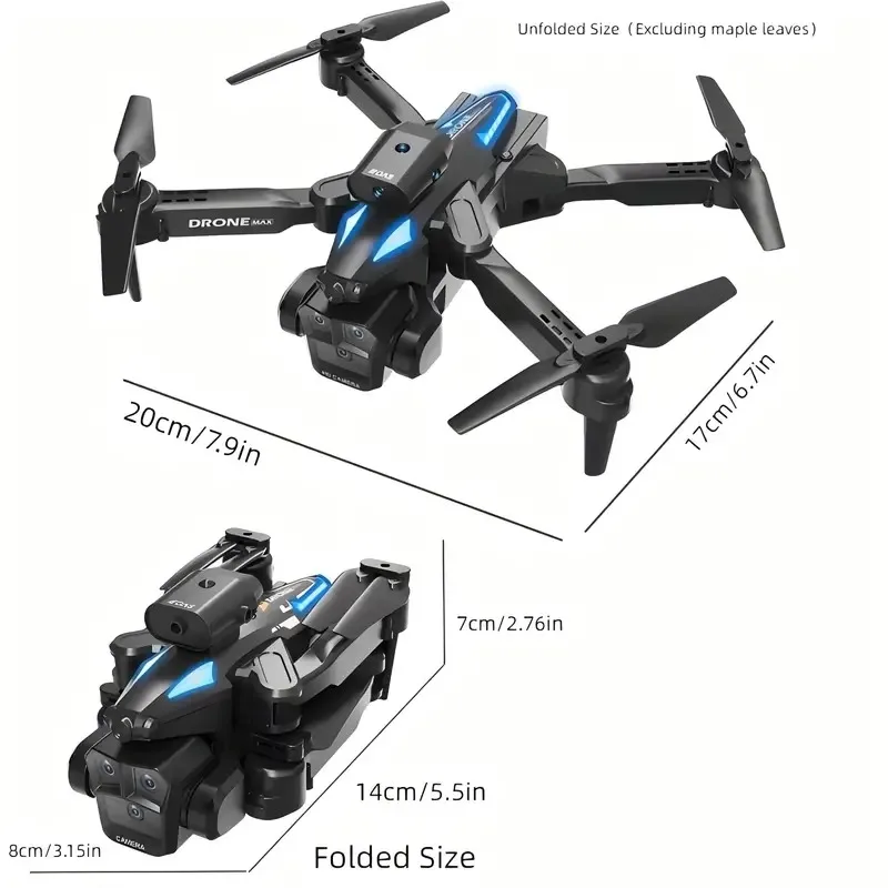 C10 Quadcopter Drone - 360° °   Infrarood obstakelvermijding, luchtcamera, afstandsbediening, perfect cadeau, nieuwjaars-/hanksgiving-cadeau