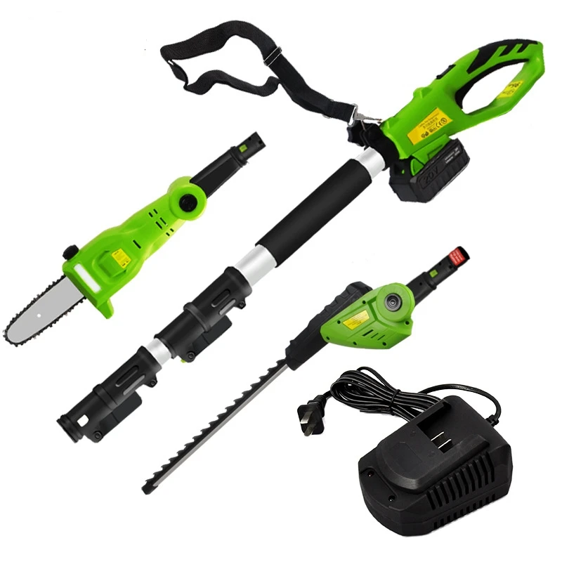 ลิเธียมไฟฟ้าความสูงสูงเลื่อยไฟฟ้าสาขาสูงเฉือน telescopic ความสูงสูงเฉือน multi-Functional Hedge Trimmer