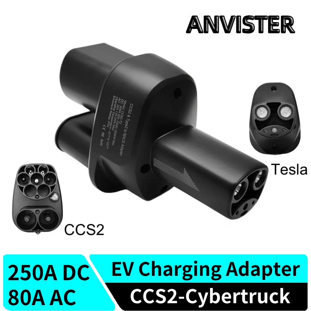 

CCS2 в Tesla cybertruck автомобильное зарядное устройство для электромобилей AC DC быстрый адаптер CCS2 в Tesla конвертер зарядной станции