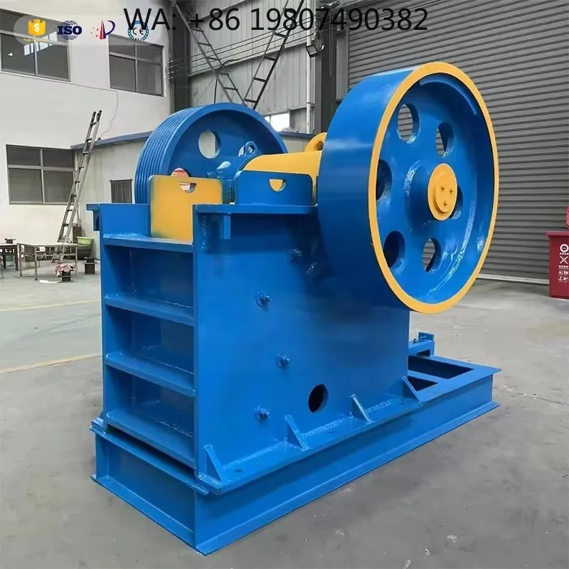 Heavy Duty  Mining Jaw Crusher, Complete Motor Gearbox System, 100t/h Large Capacity Portable Industrial Ore Crushing Equipment