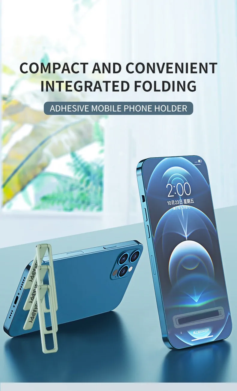 Ultradünne, faltbare Handyhalterung, magnetische Metalllegierung, Desktop-Handyständer, universelle Telefonunterstützung, Ständer – Detail 1