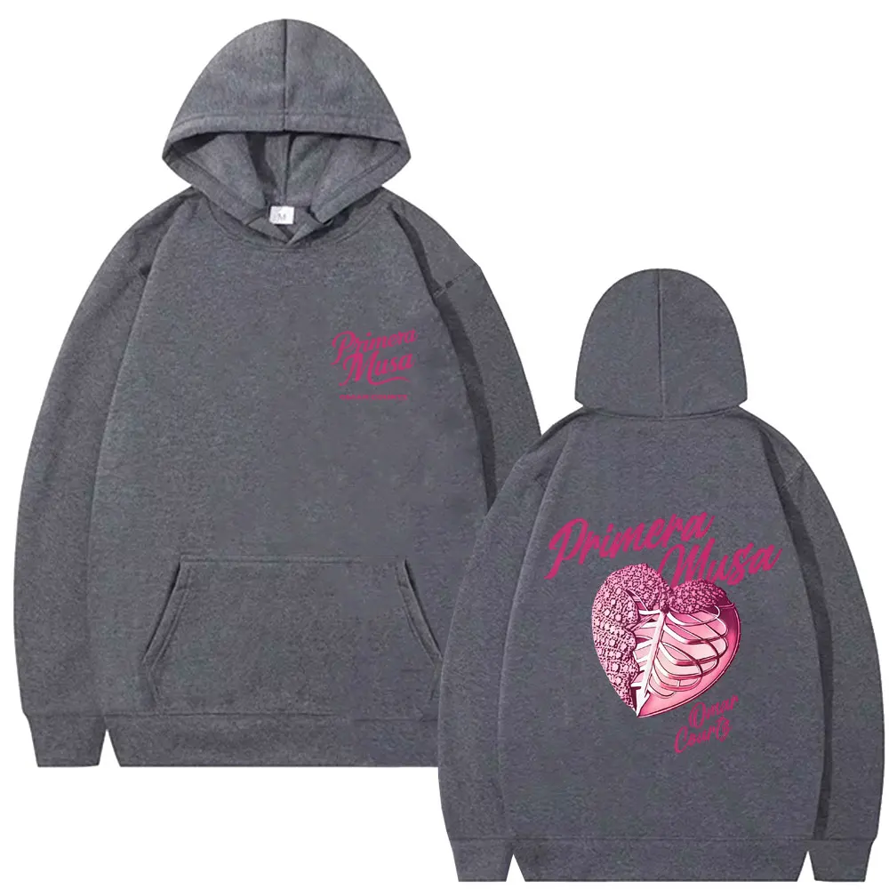 Hot Sale Rapper Omar Courtz Primera Musa Heart 2025 Merch Hoodie Men's Hip Hop Fashion Streetwear Male Vintage Pullover Hoodies