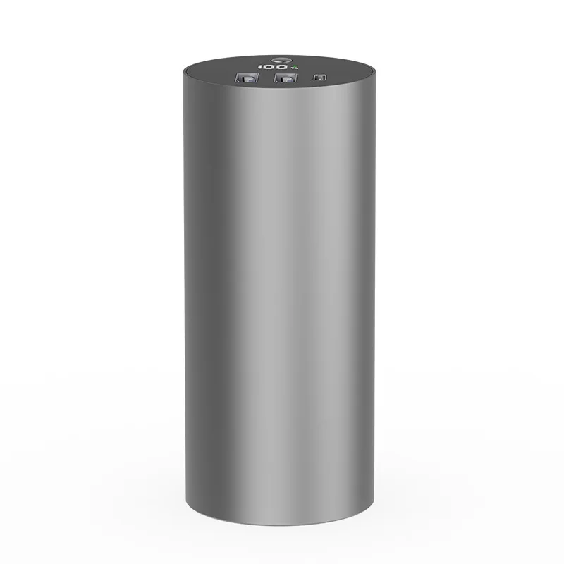 The new Tesla 4680 46950 compact and portable cylinder 30000mAh 22.5W bidirectional fast charging power bank