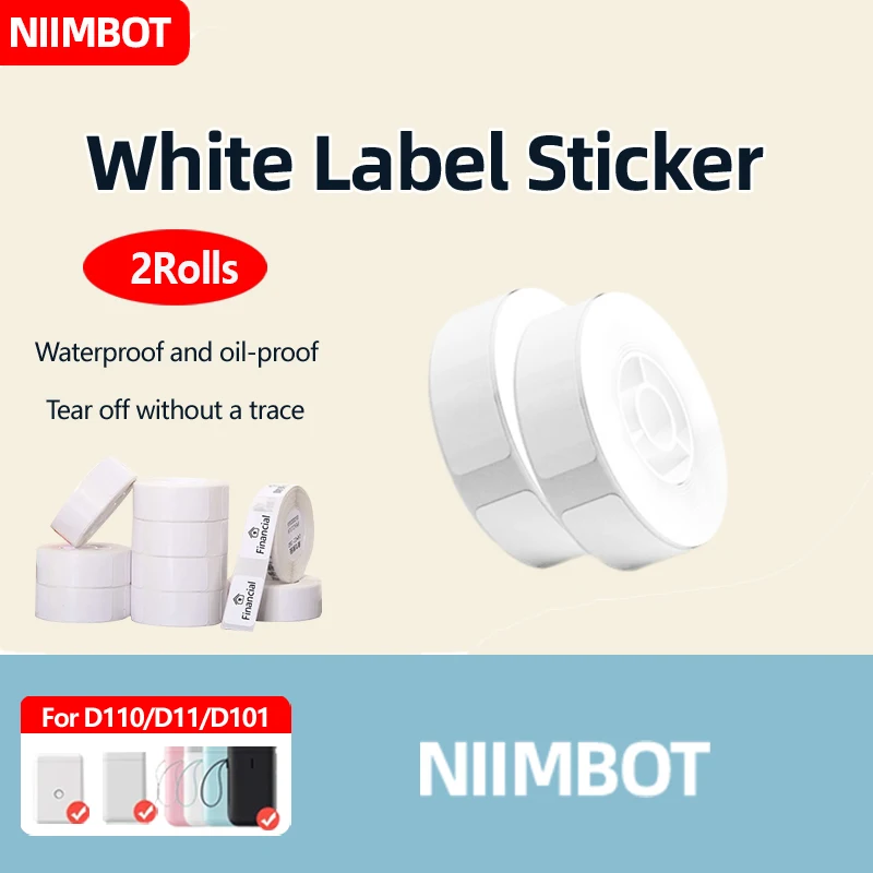 niimbot-d11-d110-d101-papel-de-etiqueta-branco-papel-de-impressao-termica-autoadesiva-etiqueta-de-preco-a-prova-d'agua-resistente-a-oleo-[2-rolos]