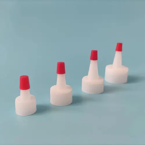 Imagen 2 del producto 10 piezas 18-410 20-410 24-410 28-410 tapa superior giratoria acanalada dispensadora de plástico estilo Yorker negro, tapa dispensadora abierta giratoria superior roja