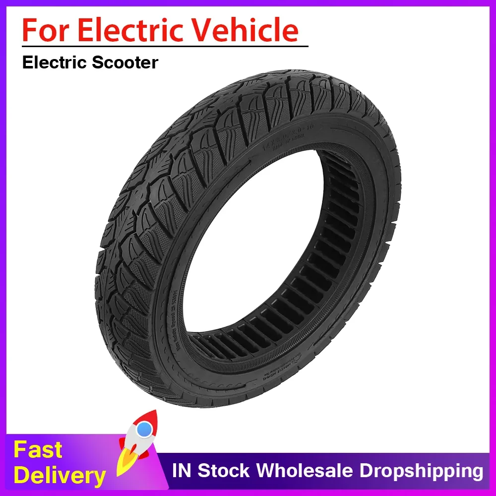 

14x3.0/3.0-10 Solid Tire Non inflation tubeless for Electric Vehicle Tyre Puncture-proof Replacement Cycling Accessories Parts