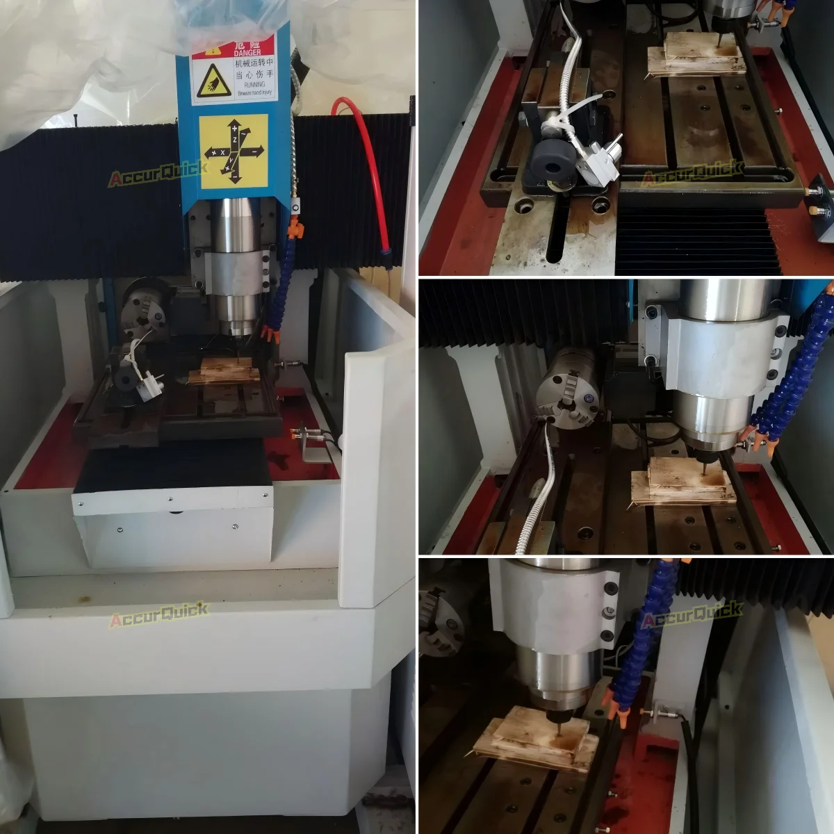 400mm*500mm CNC Mould Milling Machine 3KW Spindle CNC Metal Router with Rotary Axis