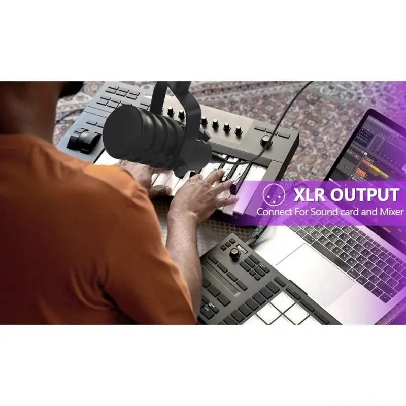 

E56B High Fidelitys USB Dynamic Microphone For Online Meetings Live Performances