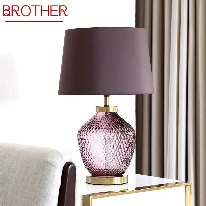 

BROTHER Nordic Modern Table Lamp Fashionable Art Blue Iiving Room Bedroom Hotel LED Personality Originality Desk Light