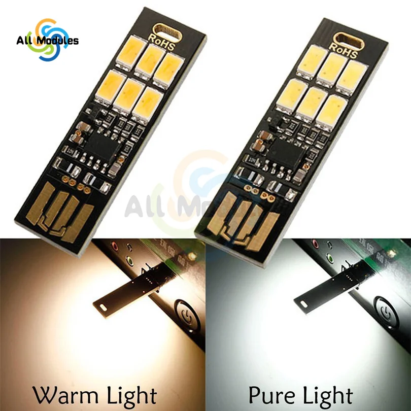 10PCS Mini 5730 USB LED Light 5V Touch Sensor luce notturna dimmerabile per Power Bank Computer Laptop PC Book lampada da tavolo da lettura