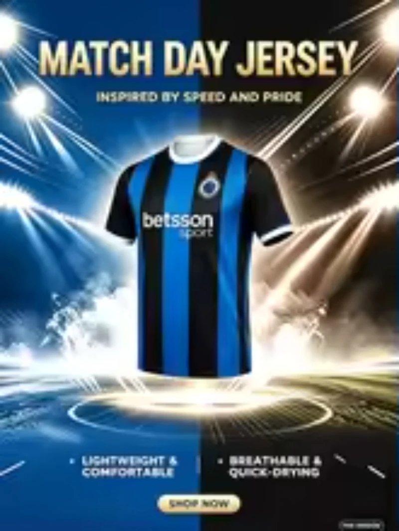 2026 Summer Belgian Club Brugge Football Jersey T-shirt Men Women's Fan Breathable Comfortable Causal Y2K Loose Family Kids Tees