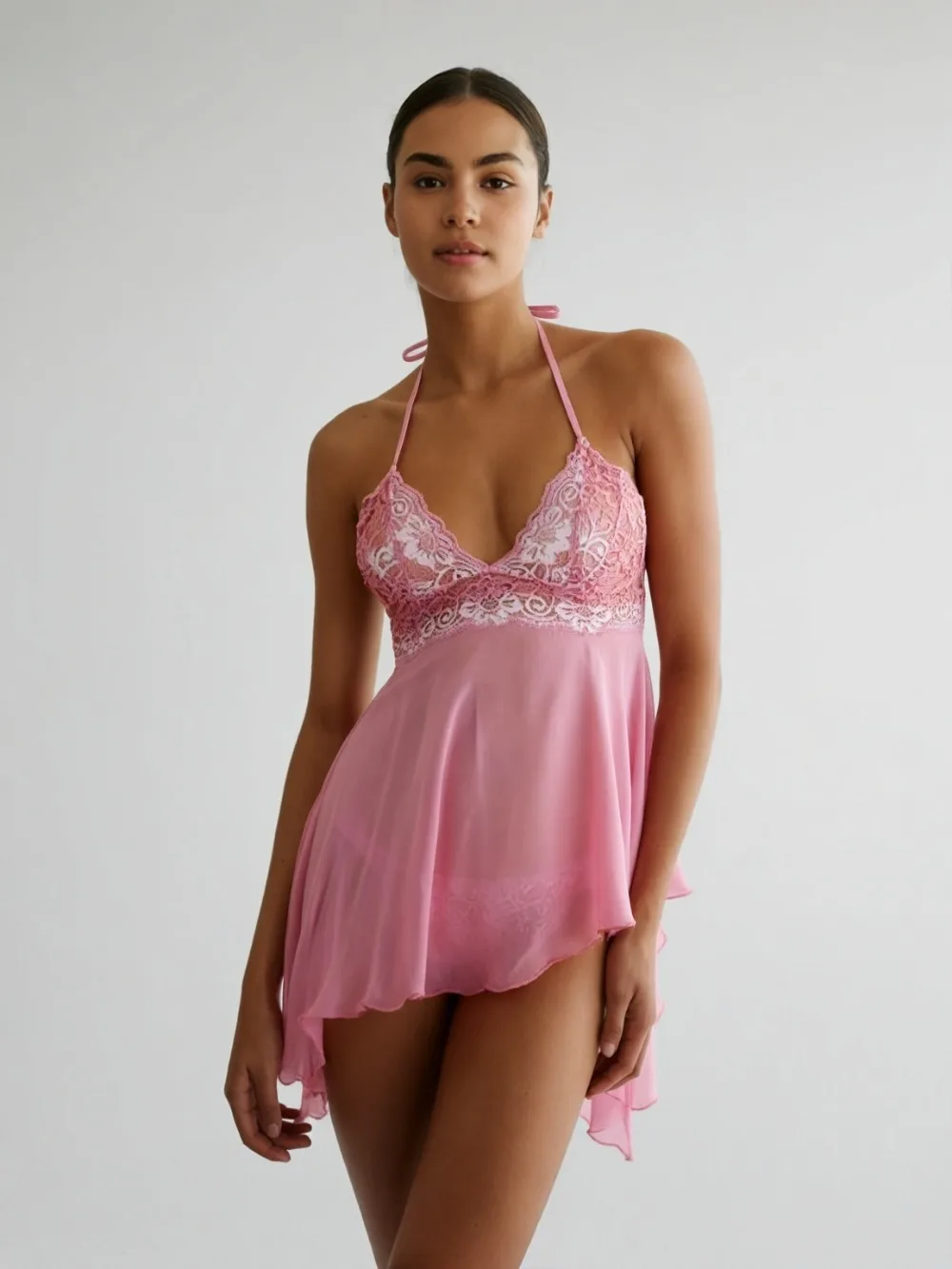 Lencería sexy con broche frontal, sujetador abierto, corsé de lencería erótica, ropa interior femenina para eventos, sujetadores de encaje huecos, vestido babydoll atractivo