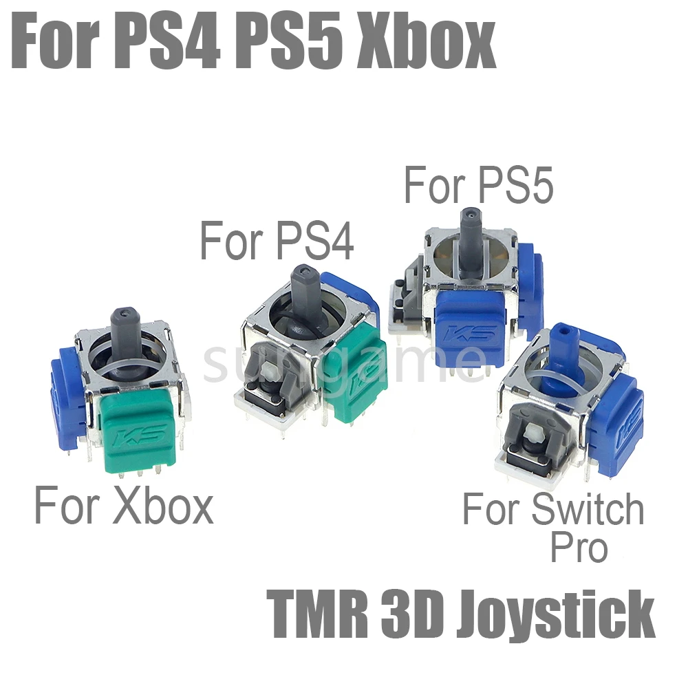 15pcs TMR Elektromagnetische Joystick Voor PS4 PS5 Xbox Switch Pro Gamepad 3D Joystick Analoge Rocker Thumbstick Vervanging