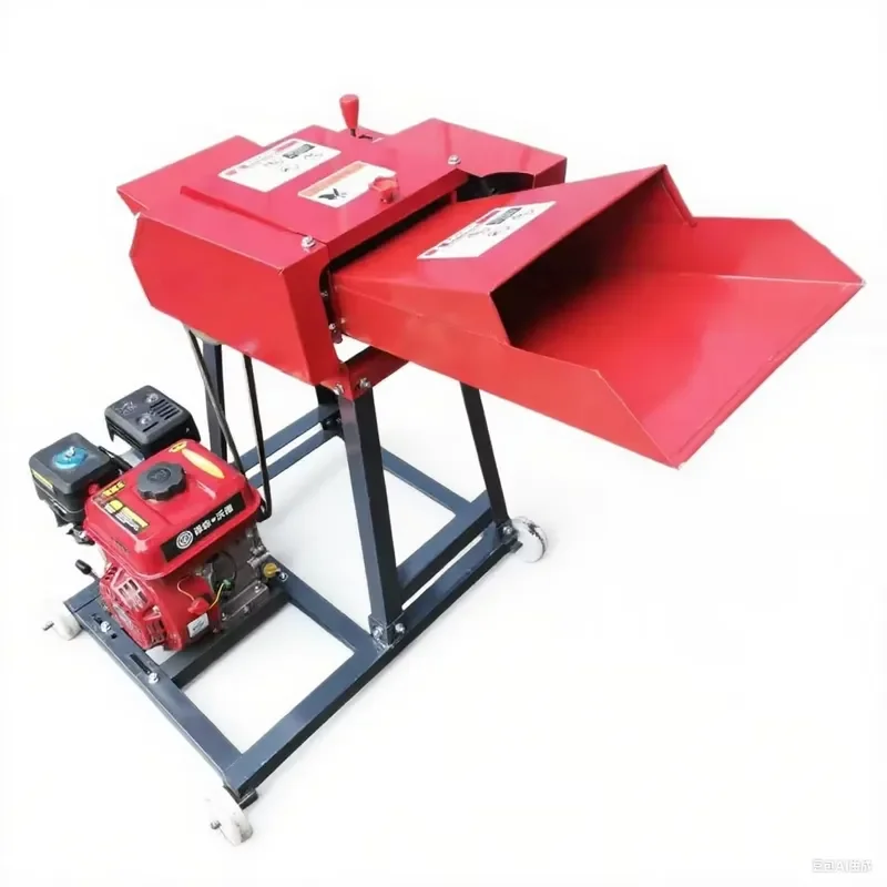 Small Household Mini Automatic High Productivity 1 Ton/H Capacity Chaff Cutter Machine for Animal Feed Grass Silage Paddy