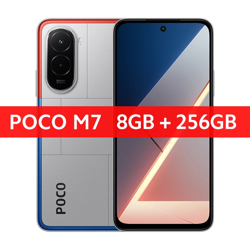 POCO M7 Global Version Smartphone 5G 6.9" 144Hz FHD+ DotDisplay 50MP Camera 7000mAh Battery 33W Fast ChargingNFC Snapdragon® 685
