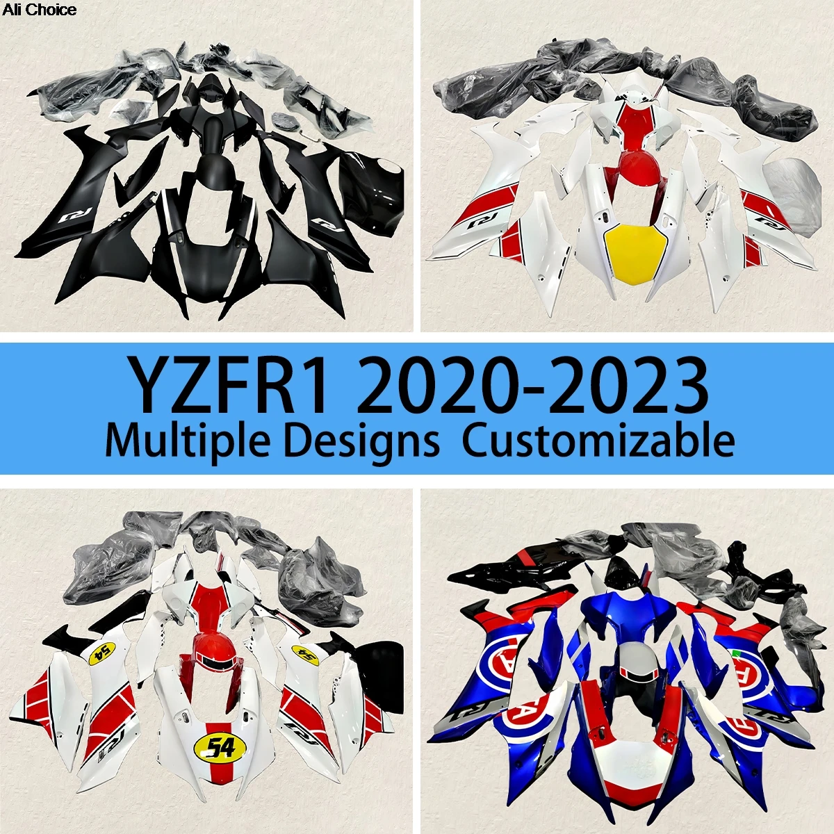 Complete set Fairings YZF R1 2020 2021 2022 2023 Motorcycle Bodywork Aftermarket Fairing Kit for YAMAHA YZFR1 20 21 22 23