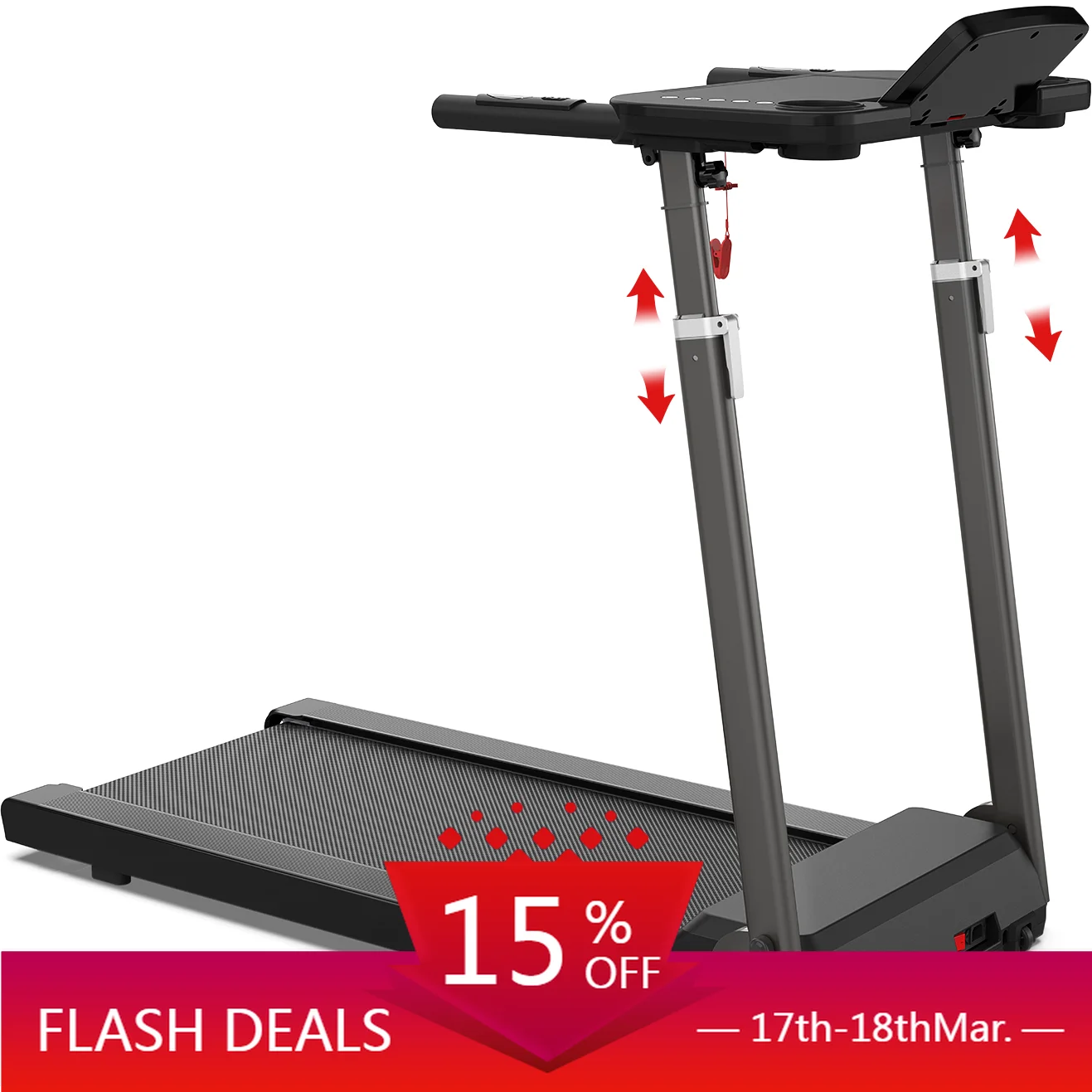 

STLF 2025 Indoor Gym Use New Small Portable Folding Home Use Ultra-Quiet Electric Foldable Walking Platform Mini Treadmill