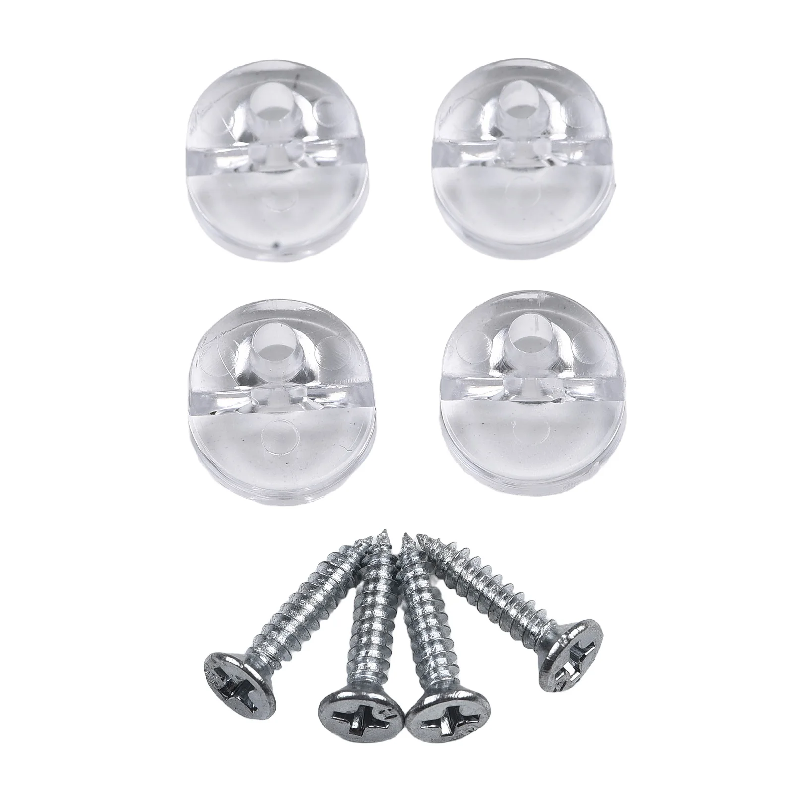Fixing Screws Mirror Wall Hanging 3mm 4pcs Fixing Kit Glass Bracket Mirror Mounting Hanging Plastic For Bathroom