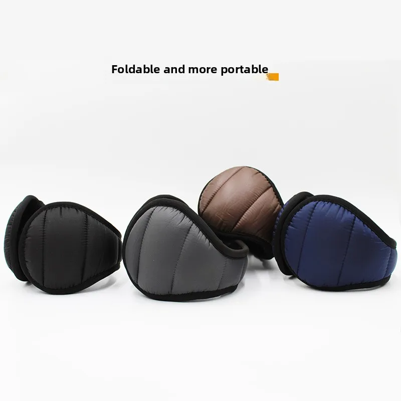 

Зимние мужские наушники из флиса: теплые, ветрозащитные, водонепроницаемые, складные, для защиты от холода