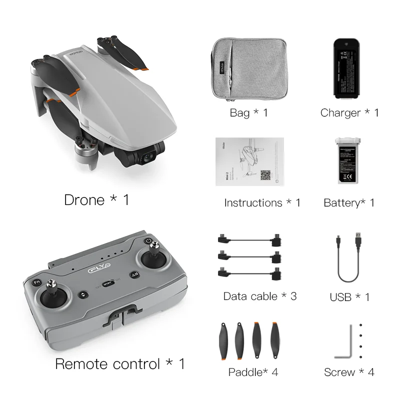 Cflyai  Bring mini 2 Drones With Camera Professional Rc Drones With 4k Hd Camera