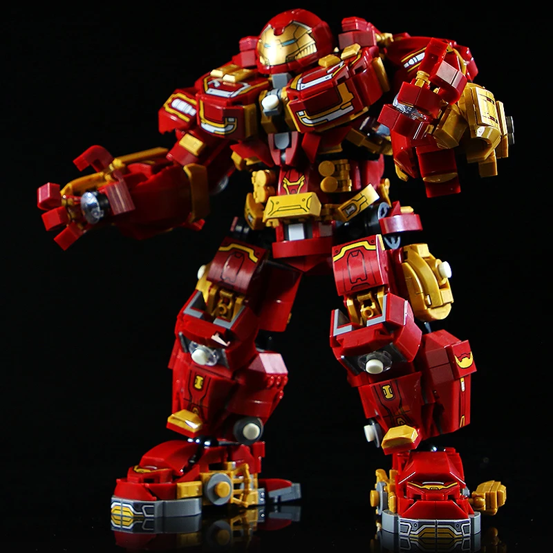 2000+pcs Marvel Superheroes Building Blocks Set MOC Bricks Action Figures Hulkbuster Iron Man Toys for Boys Kids Children Gifts