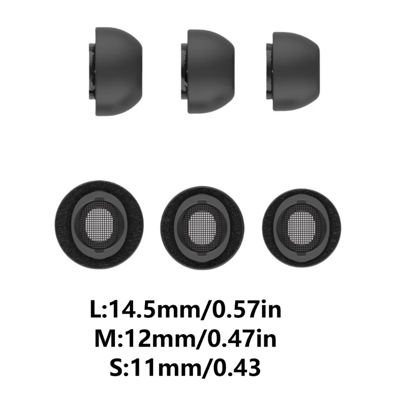 Улучшает звукоизоляцию ушных вкладышей для наушников Buds 3Pro, обеспечивает посадку силиконовых ушных вкладышей, удобная замена