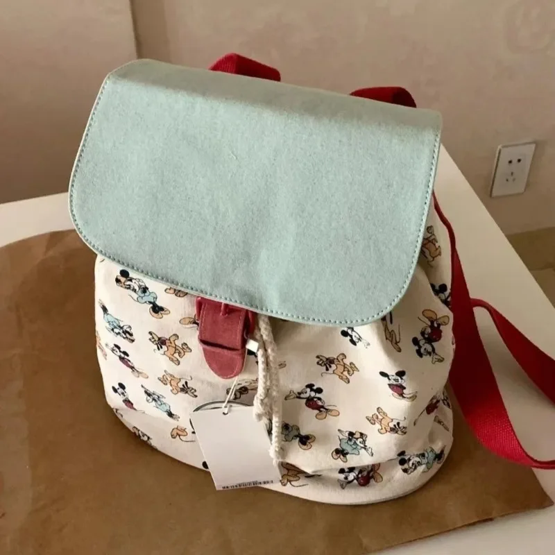ديزني 2026 ميكي ماوس الكورية نمط الرباط جيب خفيفة الوزن الكرتون لطيف حقيبة مدرسية المدرسة الابتدائية حقيبة ظهر الطالب #5