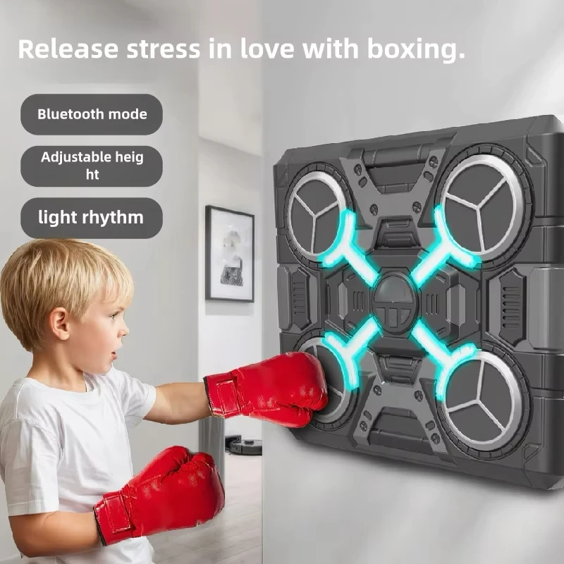 Bluetooth Boxing Target Fitness Wall Adult Children Pad Agility Sports Sanda Reaction Training Leather Wall-mounted Punch Bag