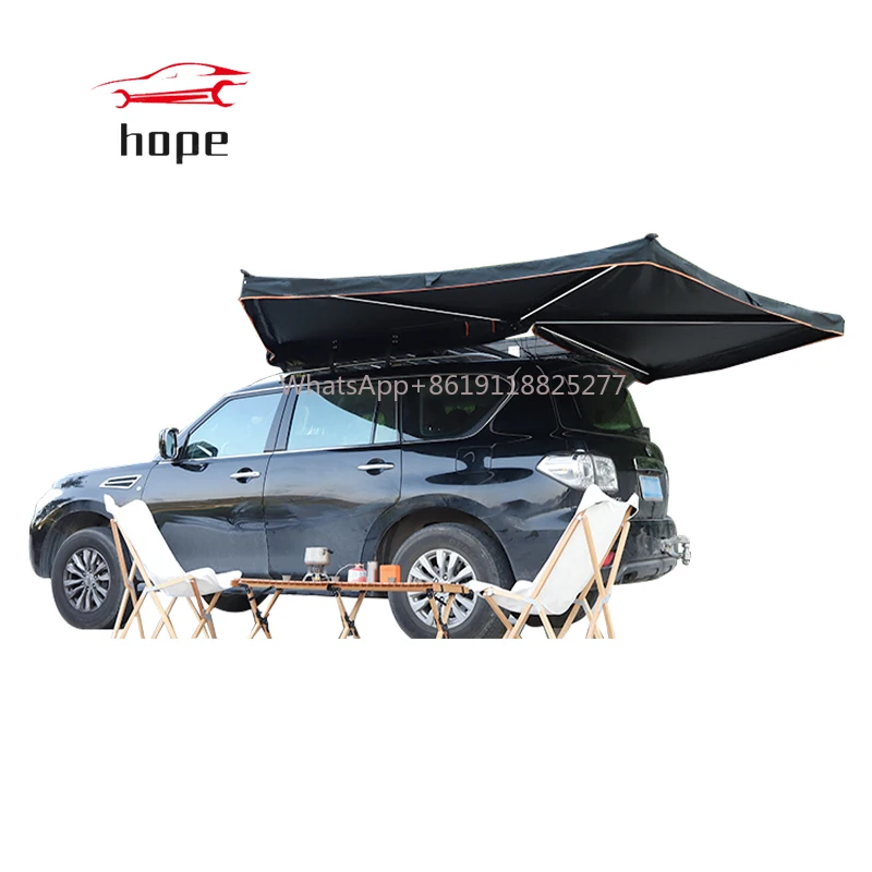 tent camping umbrella free standing Retractable folding car roof side awning 270 degree cover