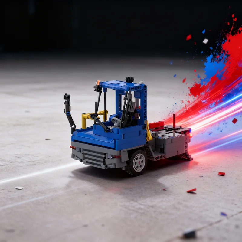 

861 деталь MOC Технический контейнерный терминальный тягач Terberg YT, модель конструктора, строительные блоки, кирпичи, рождественские подарки, игрушки для детей