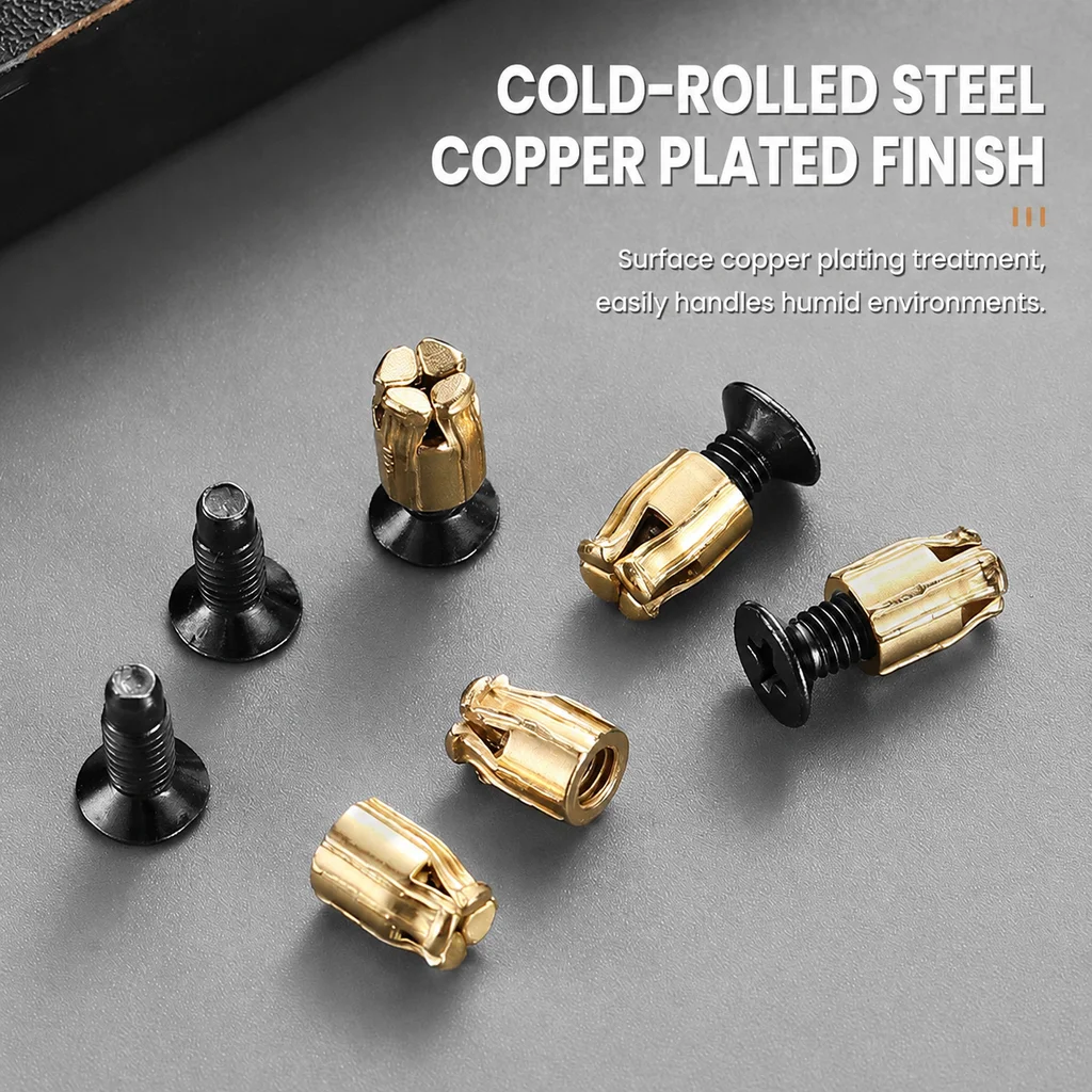 5/10/15/20Pcs Cabinet Hinge Repair Inserts Reusable Fastener Inserts Furniture Solid Wood Door Plate Reinforcement Fixing Kit