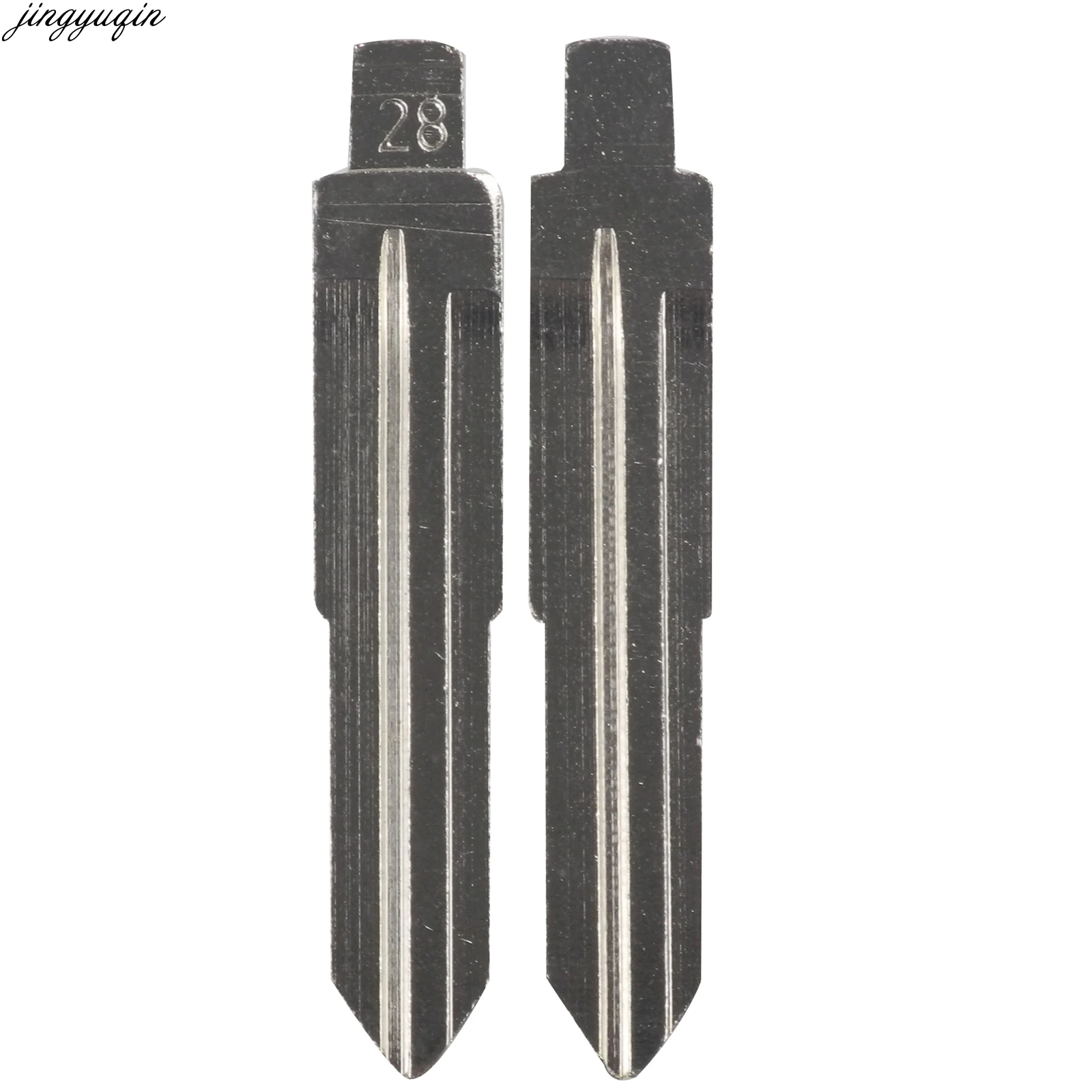 

Jingyuqin #28 15pcs/lot For Kia Accen Rio New Refine Hyundai Elantra (2006) Car Key Blanks Uncut Blade