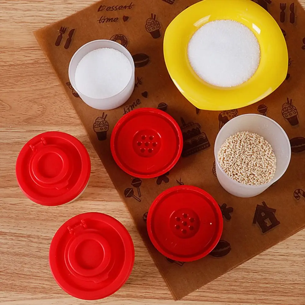 Durable Mini Salt and Pepper Spice Shaker Dustproof Plastic Spice Container Insect-proof Seasoning Jar Cocoa Powder Sprinkle