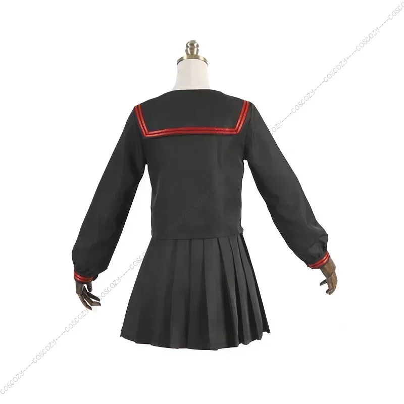 Traje de Anime Nezuko JK para mujer, uniforme de escuela secundaria a la moda, traje de marinero, ropa azul, disfraces de Cosplay, nuevo tipo