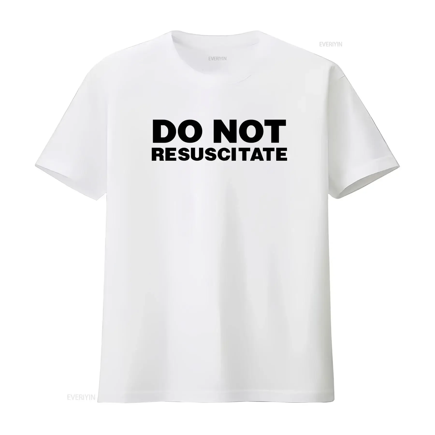 Do Not Resuscitate Medical Alert T Shirt No Resuscitation Present  vintage Washed Comfortable designer clothes Soft Versatile