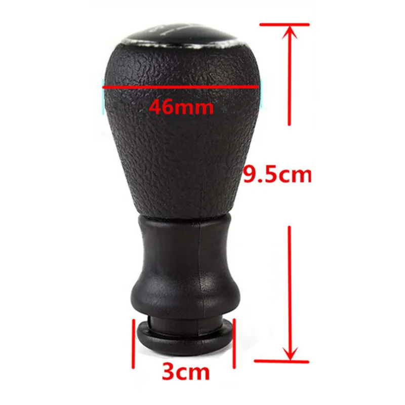 Leather Gear Shift Knob Hand Speed Pen for Peugeot 106 107 205 206 207 306 307 308 309 405 406 407 508 605 607 Citroen C1 C3 C4