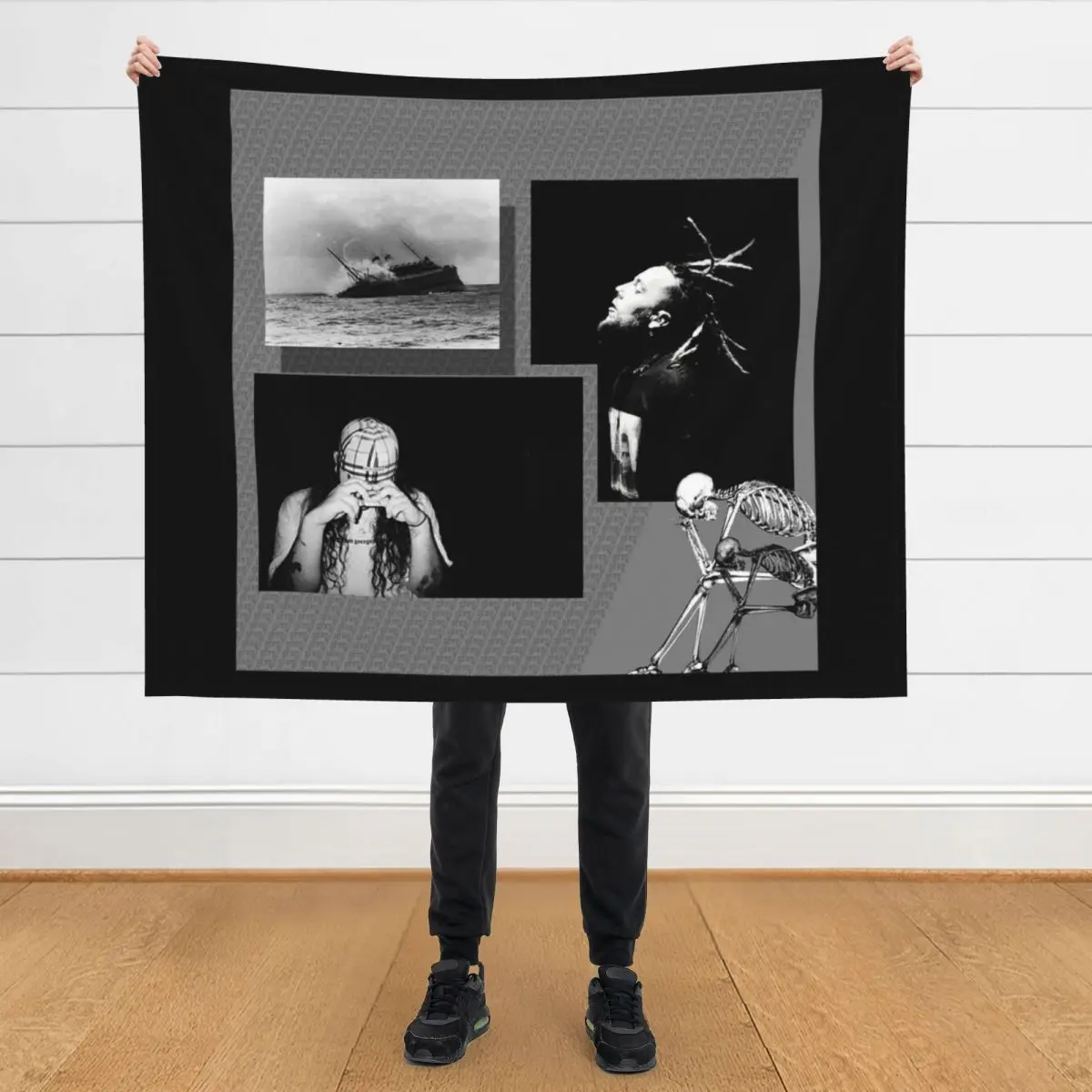 

Eternal grey Throw Blanket Luxury Multi-Purpose For Baby Blankets