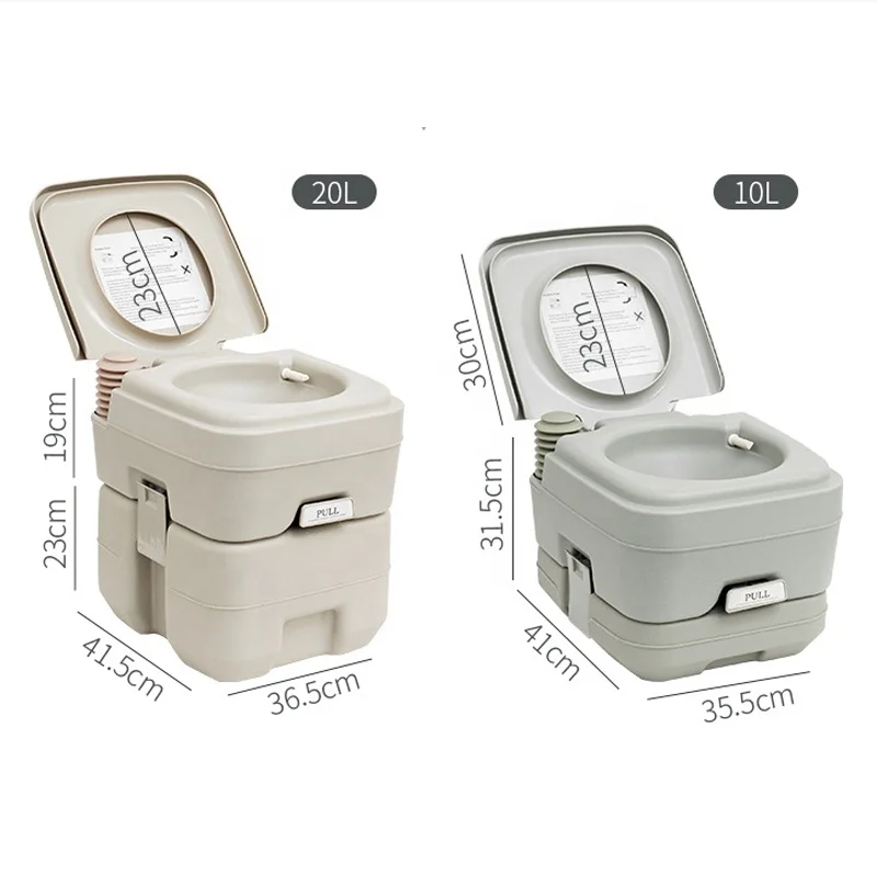 

20L Mobile Toilet With Single Outlet Hot Selling Plastic Outdoor Camping Portable Toilet For Sales