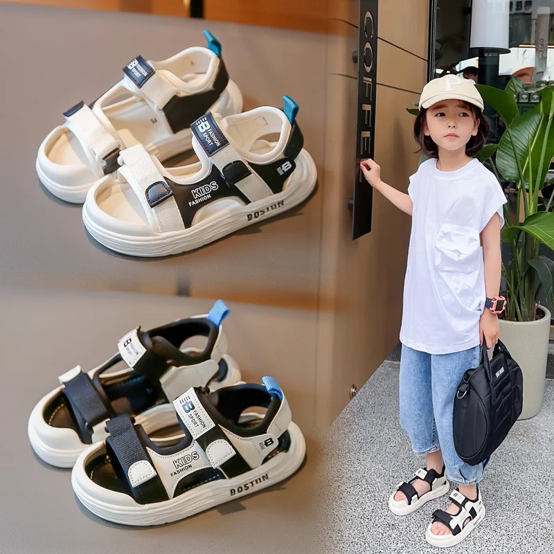2026 Children's Sandals Summer Baby Toddler Sandals Soft Bottom Non-Slip Boys Girls Sport Kids Sandals Toe-covered Beach Shoes