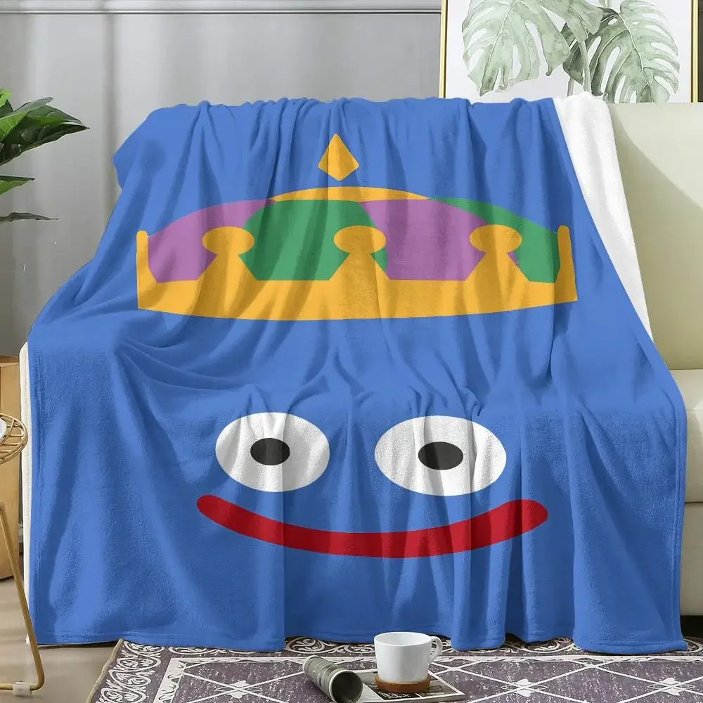 Game D-Dragon Quest Slimes Throw Soft Flannel Throw Summer Blanket Lightweight Cozy Nap Blanket for Sofa Bed Travel