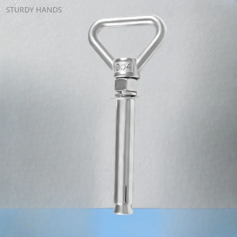 1PCS 304 stainless steel expansion screw multifunctional triangular lifting ring hook water heater expansion bolt