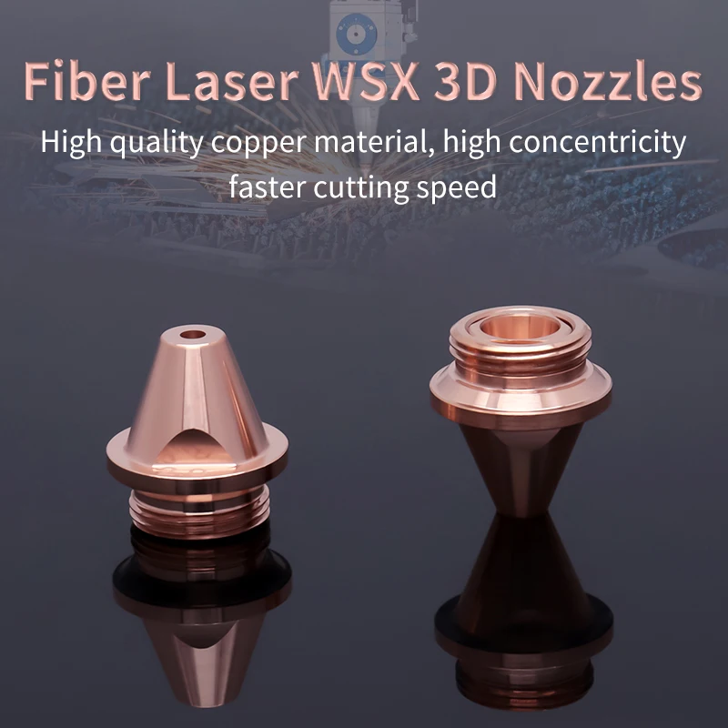 Boquilla láser Raymach WSX SW boquilla única M11 WHSA cortador de tubo láser chorro de corte de cobre rojo láser de fibra BNDLG tridimensional