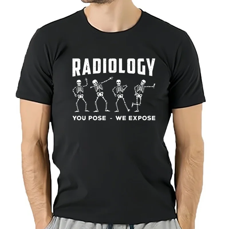 Camisetas divertidas de radiología You Pose We Expose Technologist Xray, ropa informal de algodón con gráfico, camiset