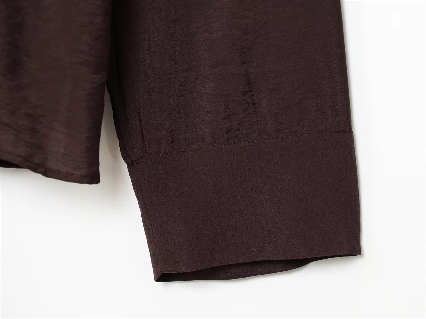 Damen-Bluse mit langen Ärmeln, lässig, modisch, einfarbig, Herbststil mit Schleifendetail, Neu eingetroffen