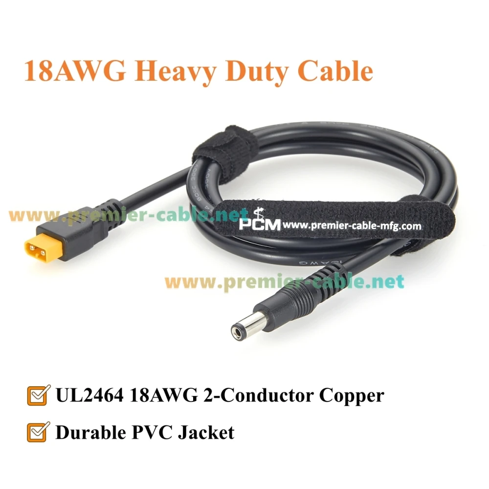 XT30 zu DC5521 Stromkabel 18AWG XT30 Stecker auf DC 5,5x2,1mm Stecker Kabel für RC-Flugzeuge, Raspberry Pi, Solargenerator, CCTV – Detail 3