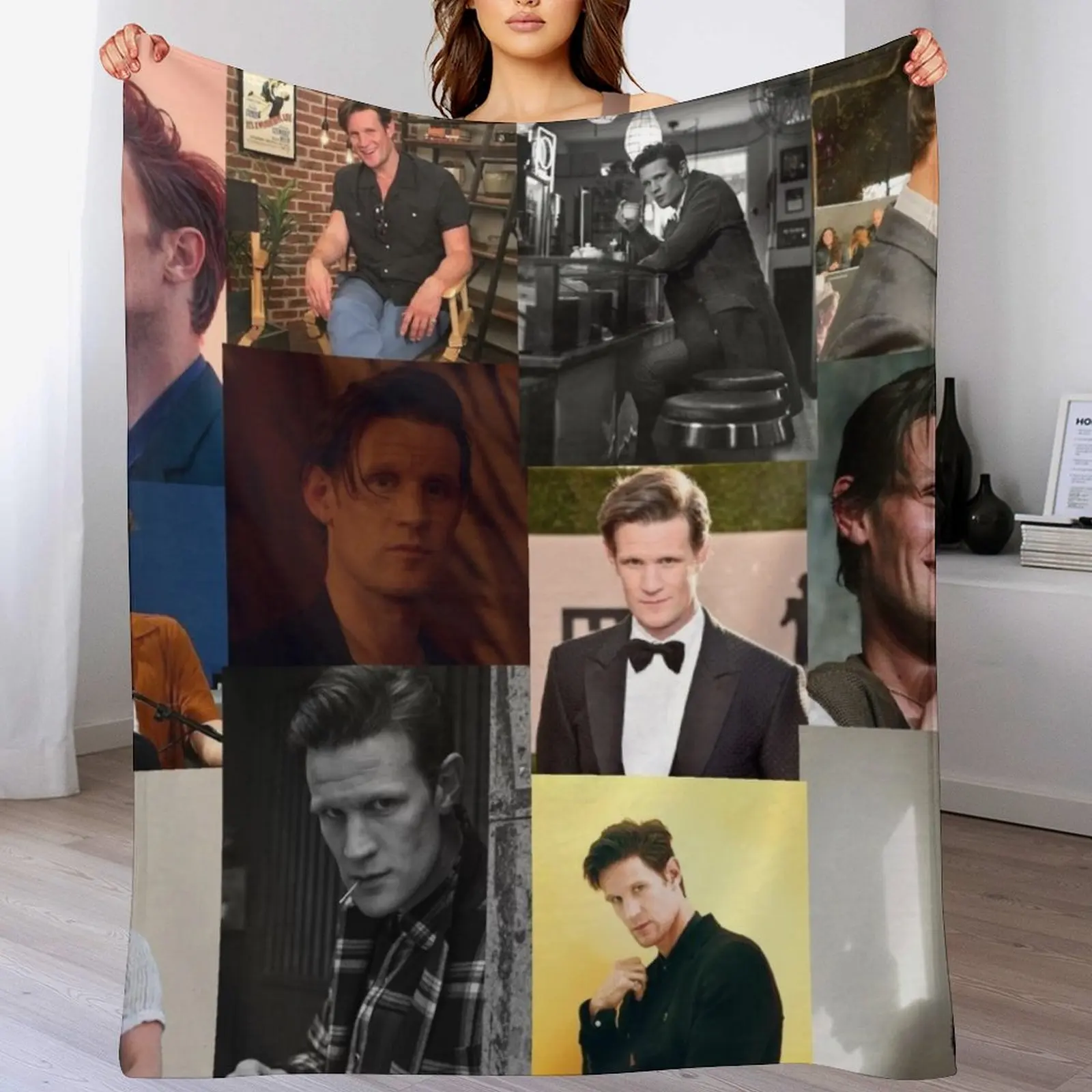 

Matt Smith picture collage Throw Blanket